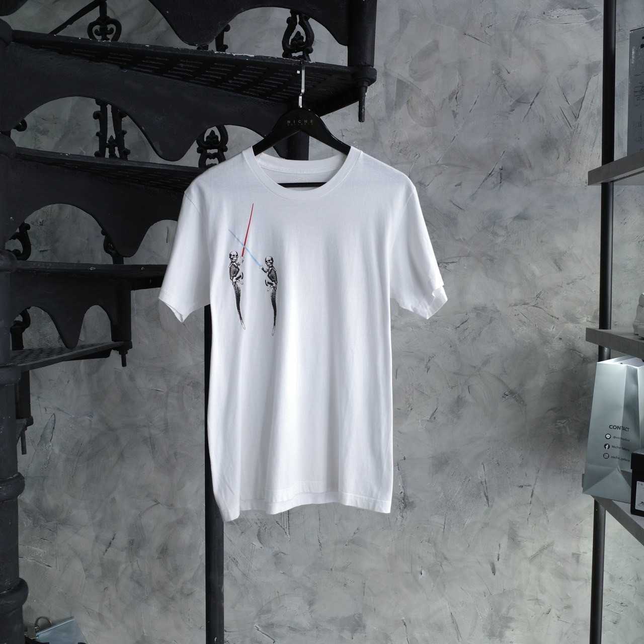 CHROME HEARTS FOTI LIGHTSABER WHITE T-SHIRT