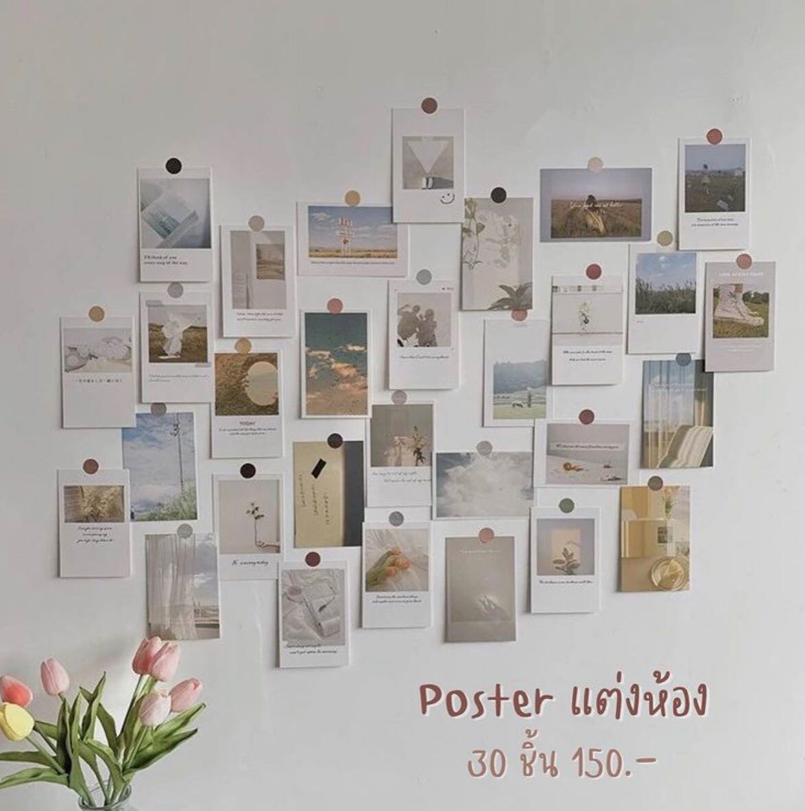 [พร้อมส่ง] Post card ภาพตกแต่งห้อง 30 ชิ้น