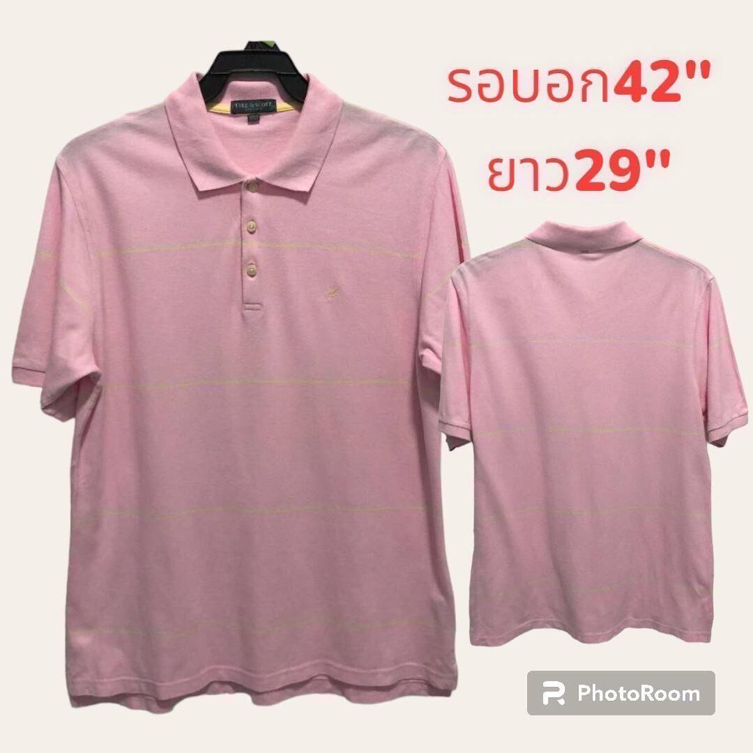 เสื้อยืดโปโลคอปกแขนสั้น แบรนด์นอกนำเข้ามือ2 เกรดA สินค้าพร้อมจัดส่ง