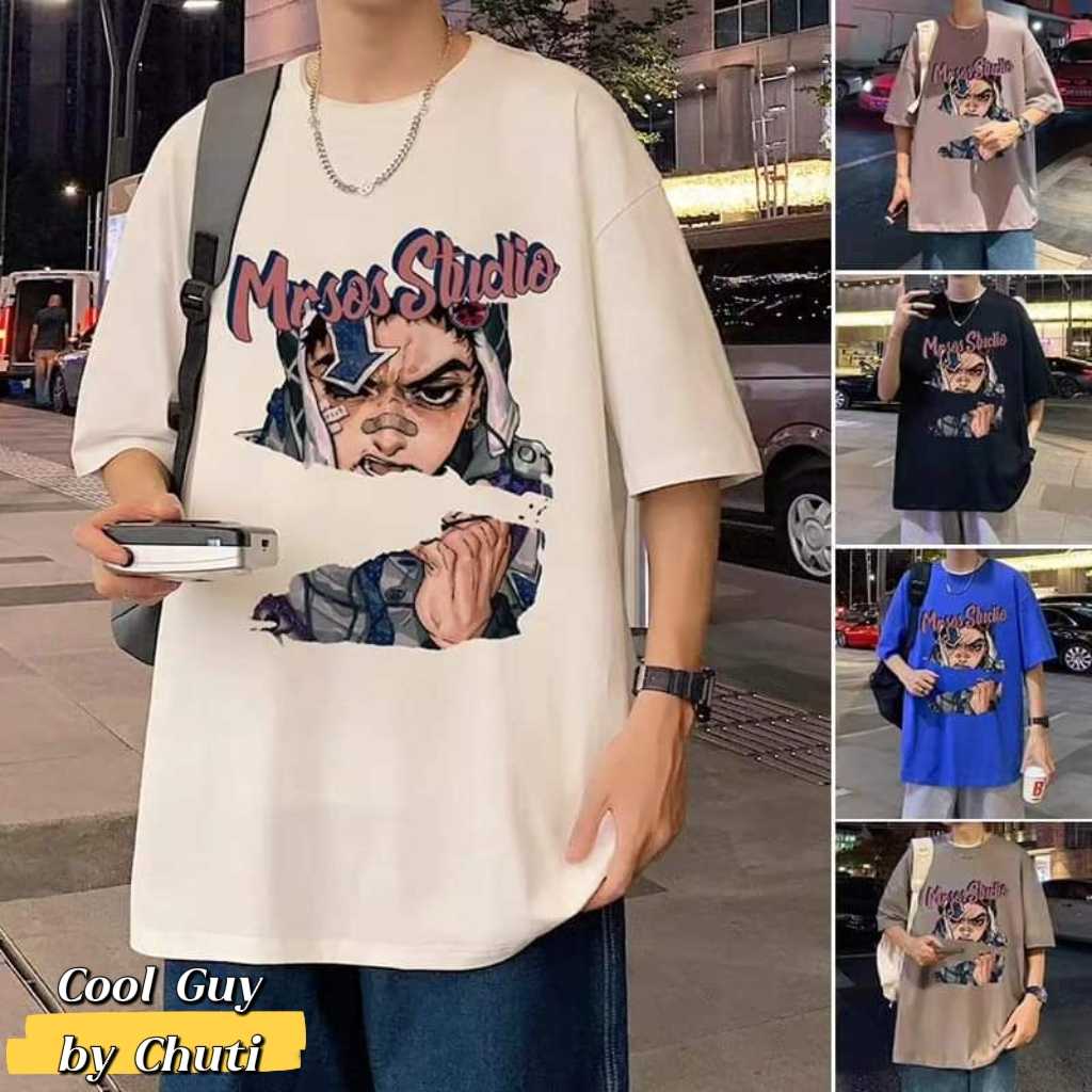 Pre-order    เสื้อยืดโอเวอร์ไซส์ ลายสุดคลู ใส่แล้วดูดี ผ้ายืดนุ่มเนื้อดี ไม่บาง ใสสบายค่ะ 