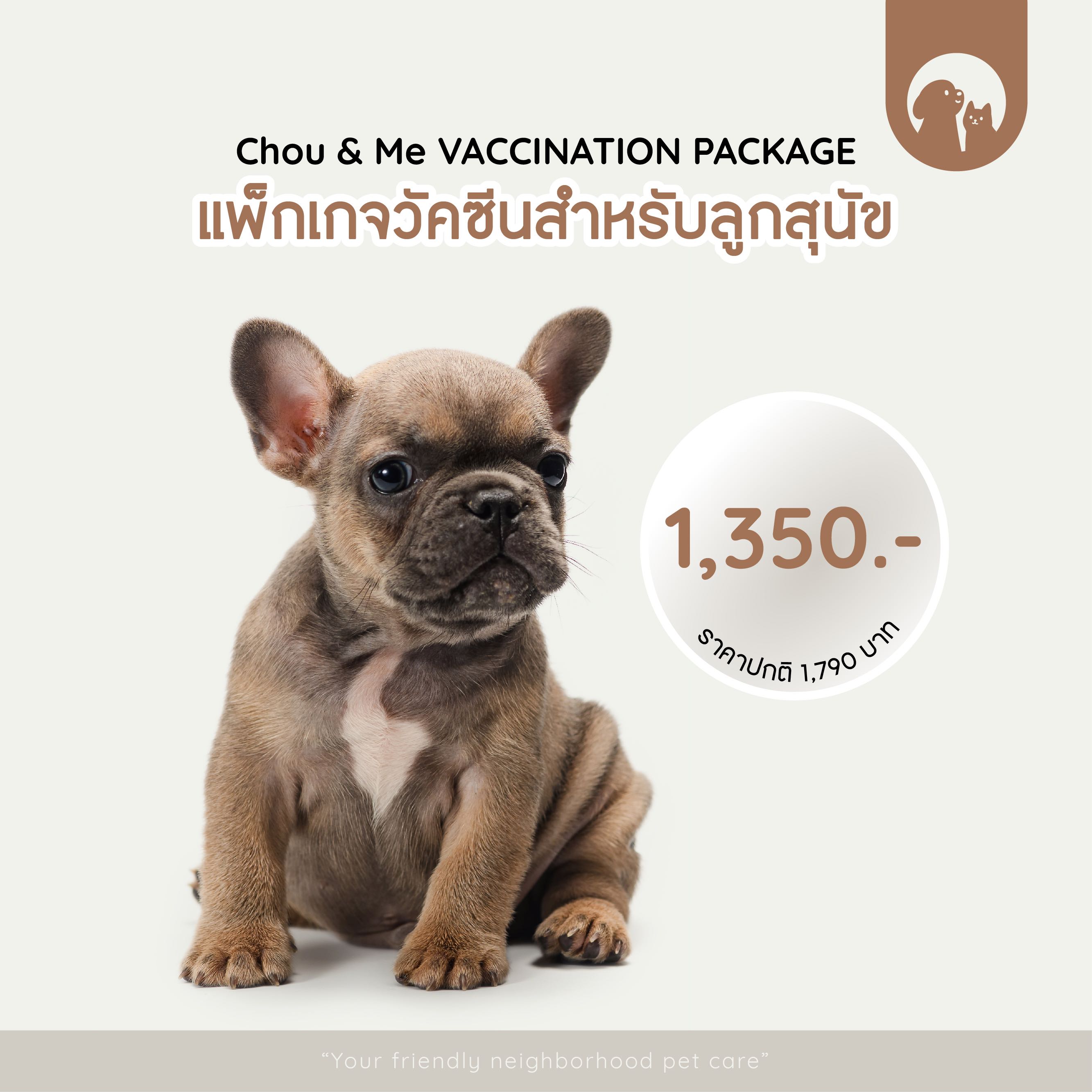 แพ็กเกจวัคซีนสำหรับลูกสุนัข