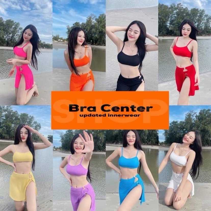 ชุดว่ายน้ำเซต3ชิ้น
