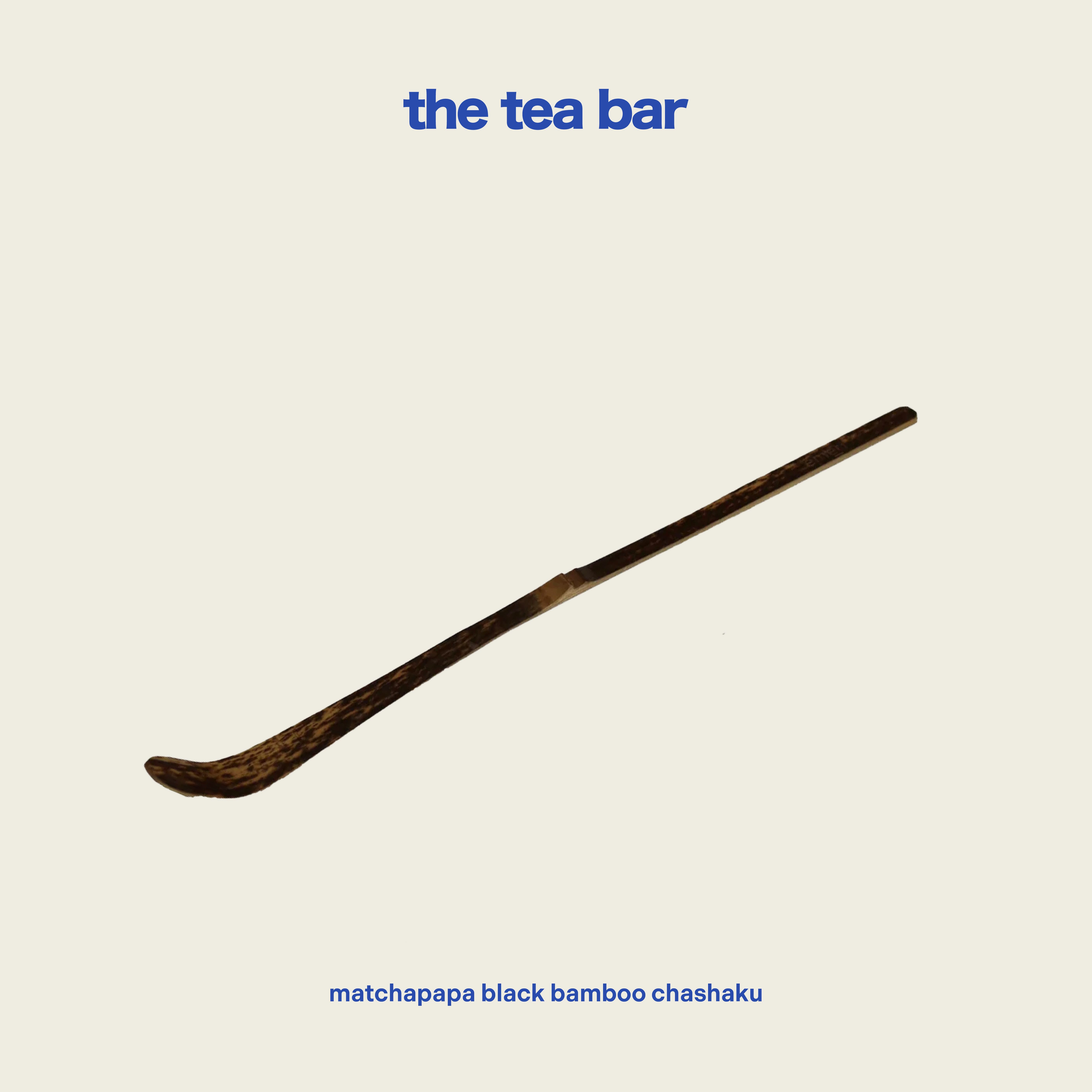 MATCHAPAPA black bamboo chashaku