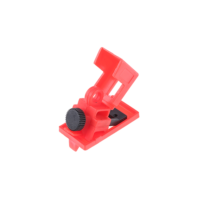 SS-RS PRO Red 1-Lock Nylon, Random Clamp-On Breaker Lockout, 6.5mm Shackle, 11mm Attachment