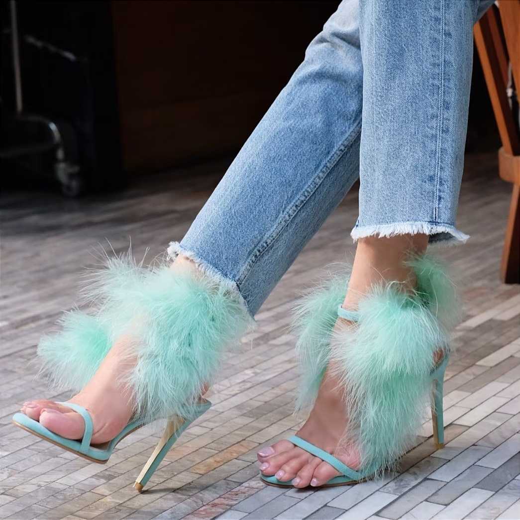 CLEARANCE รองเท้าส้นสูง Wing high heels - Mint