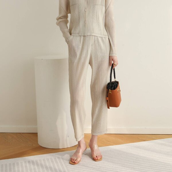 2MUAY PLEAT กางเกงผู้หญิง กางเกงพลีทคุณภาพ รุ่น GJO9023 3สี FREE SIZE SLIM FIT PLEAT PANT