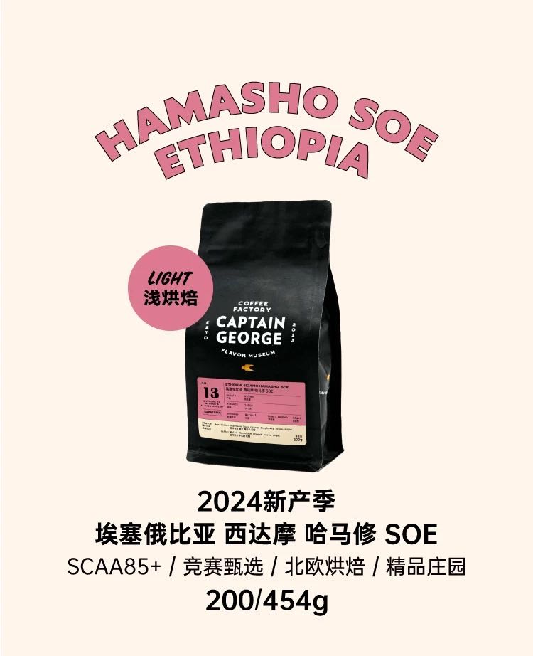 (Instock) Espresso Ethiopia Hamasho 74158 Natural 200g