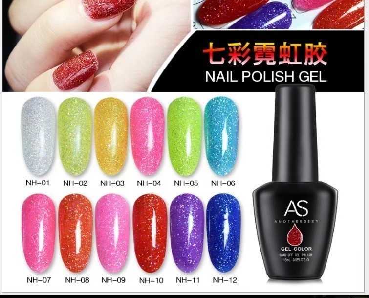 สีเจลกริตเตอร์ AS รหัส NH