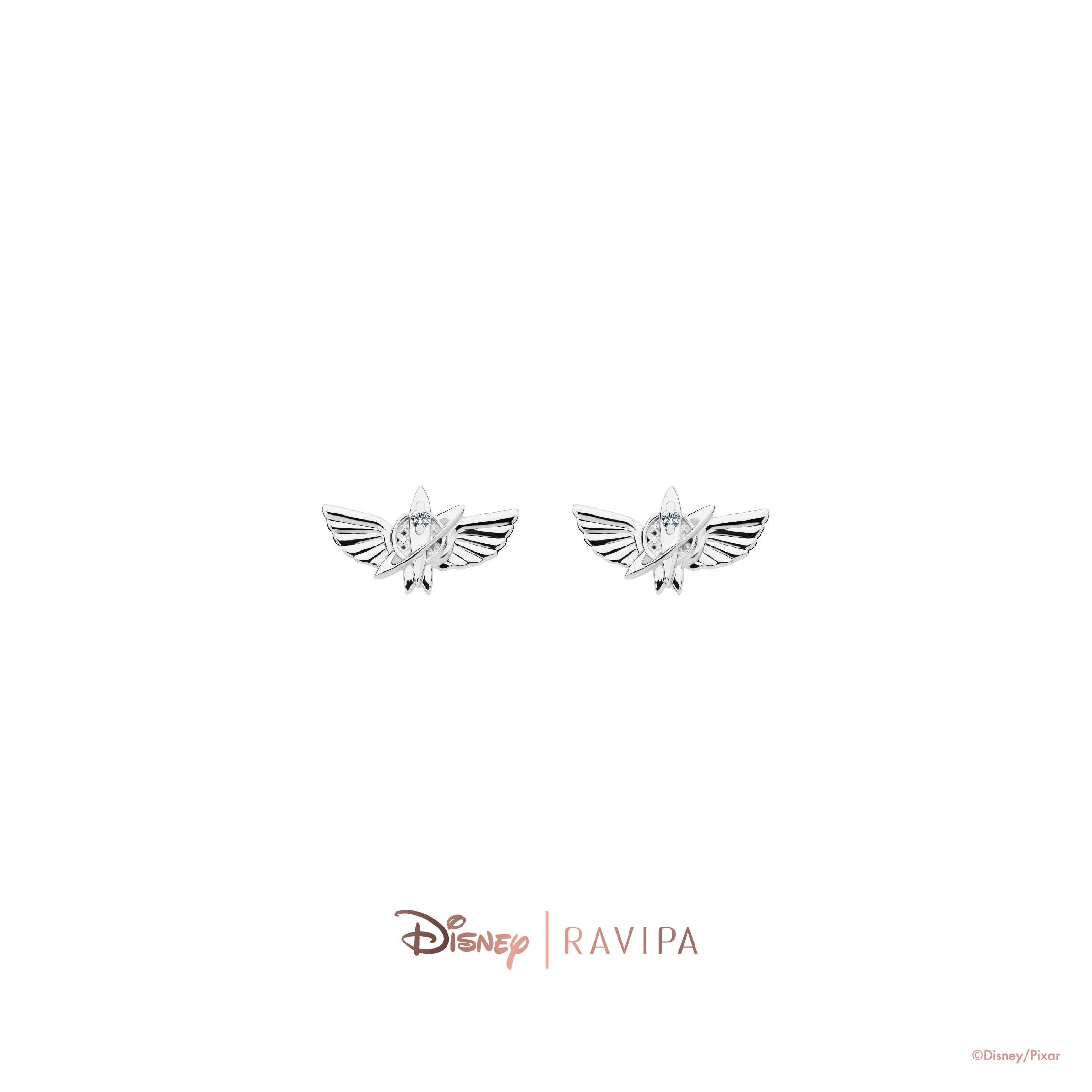 Silver Space Rangers Studs