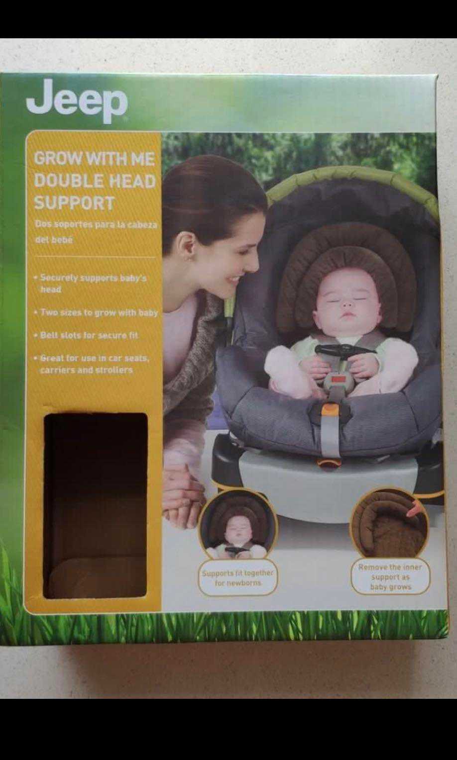 #หมอนรองศีรษะเด็ก H.I.S.JUVENILE : HIS90148B (เเพ็คเกจไม่สวย) Double Head Support - Brown