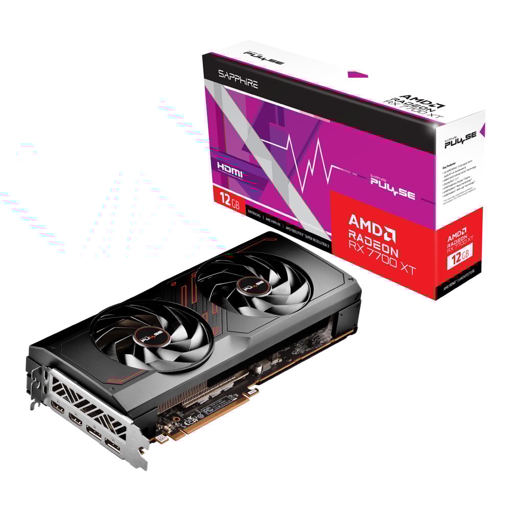 VGA (การ์ดแสดงผล) SAPPHIRE PULSE AMD RADEON RX 7700 XT 12GB - 12GB GDDR6
