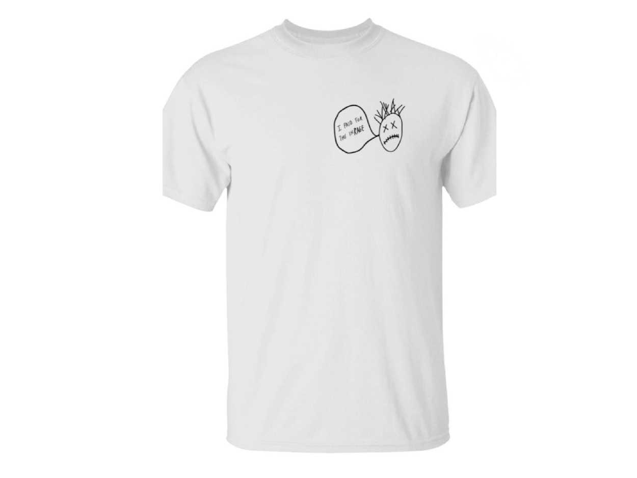 Travis Scott tee  Highest In The Room  (WHITE)