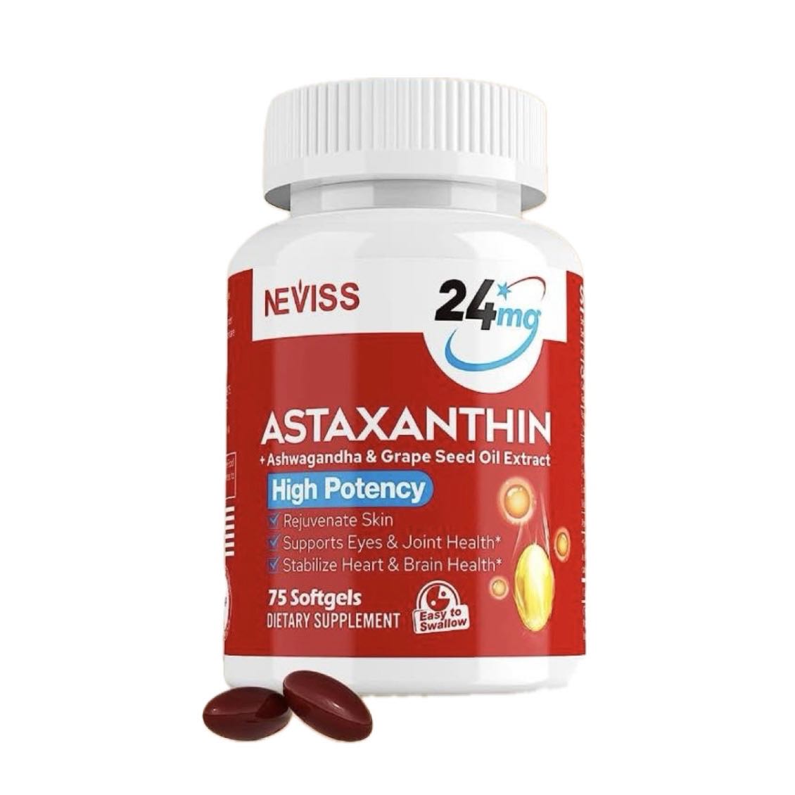 Neviss Astaxanthin 24mg. 75 Softgels