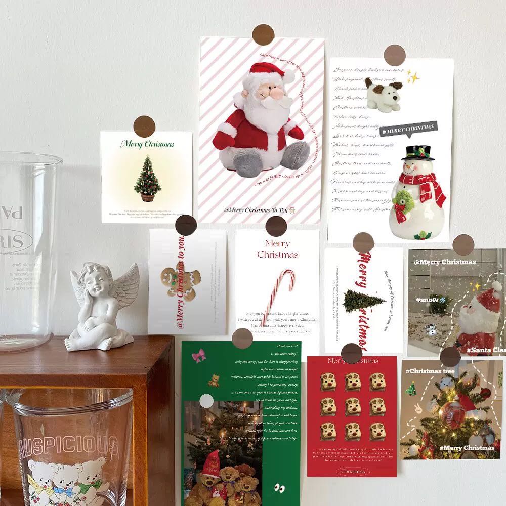 Post card Xmas ₊˚✧🎅🏻‧♡🎄✎･🍪꒱  Twinnies Decor