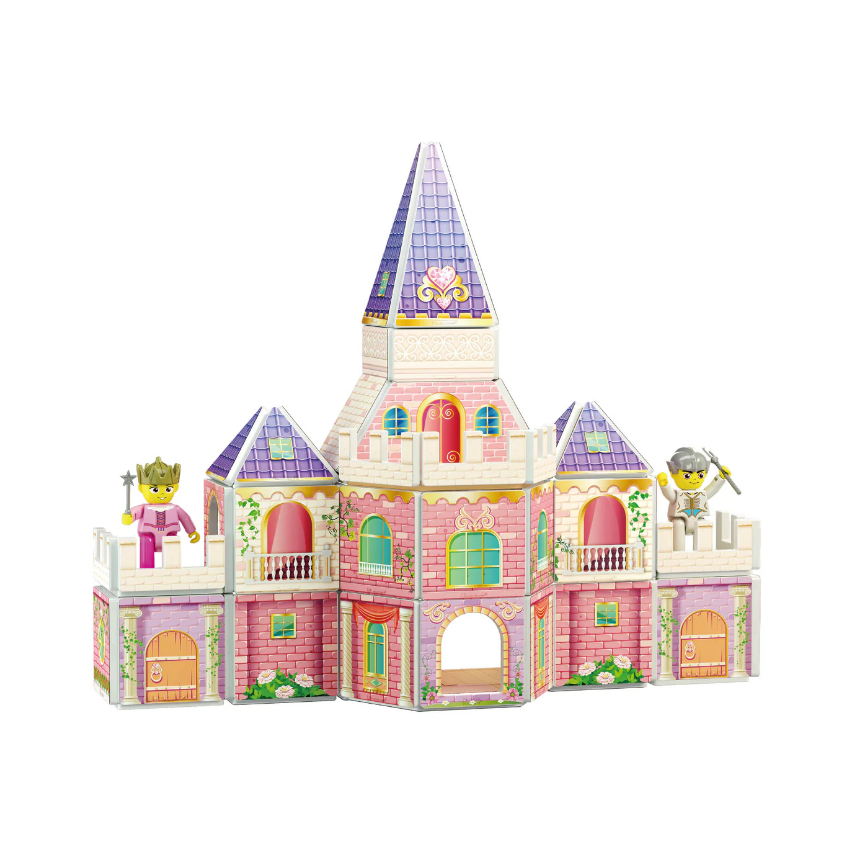 PicassoTiles 60 Pc Princess Castle