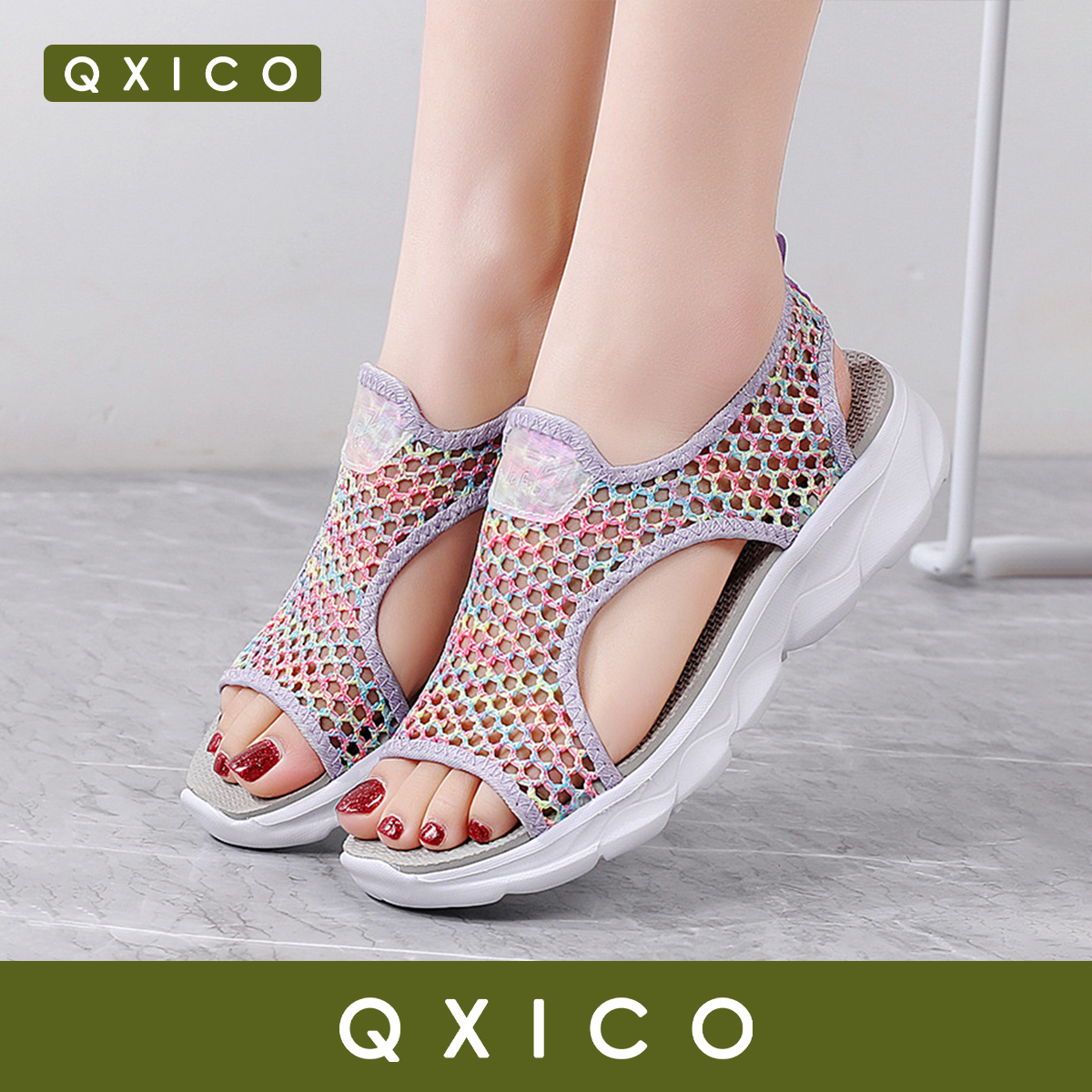 Qxico รุ่น QZ200 รองเท้าแตะ แบบสวม น้ำหนักเบา ใส่สบาย