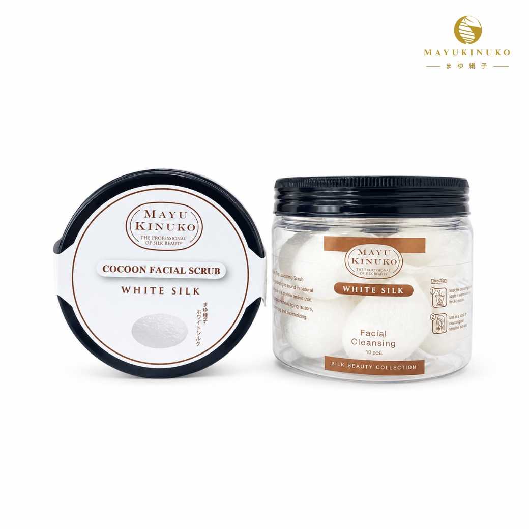 WHITE SILK COCOON SCRUB