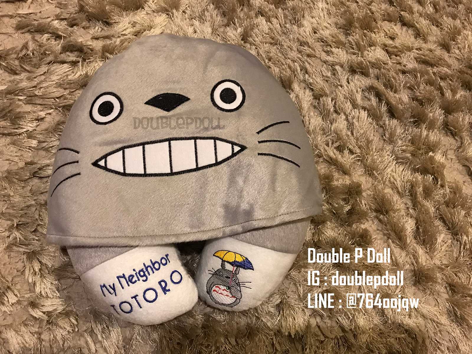 หมอนรองคอ มีฮู้ด TOTORO โตโตโร่ - doublepdoll