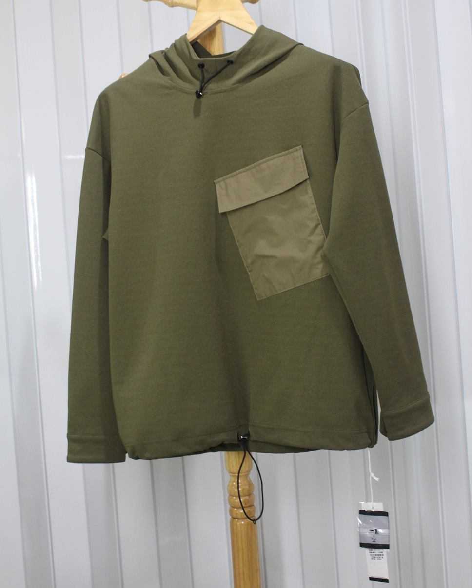 เสื้อฮู้ดกันหนาวแฟชั่นสตรีท สีเขียวขี้ม้า