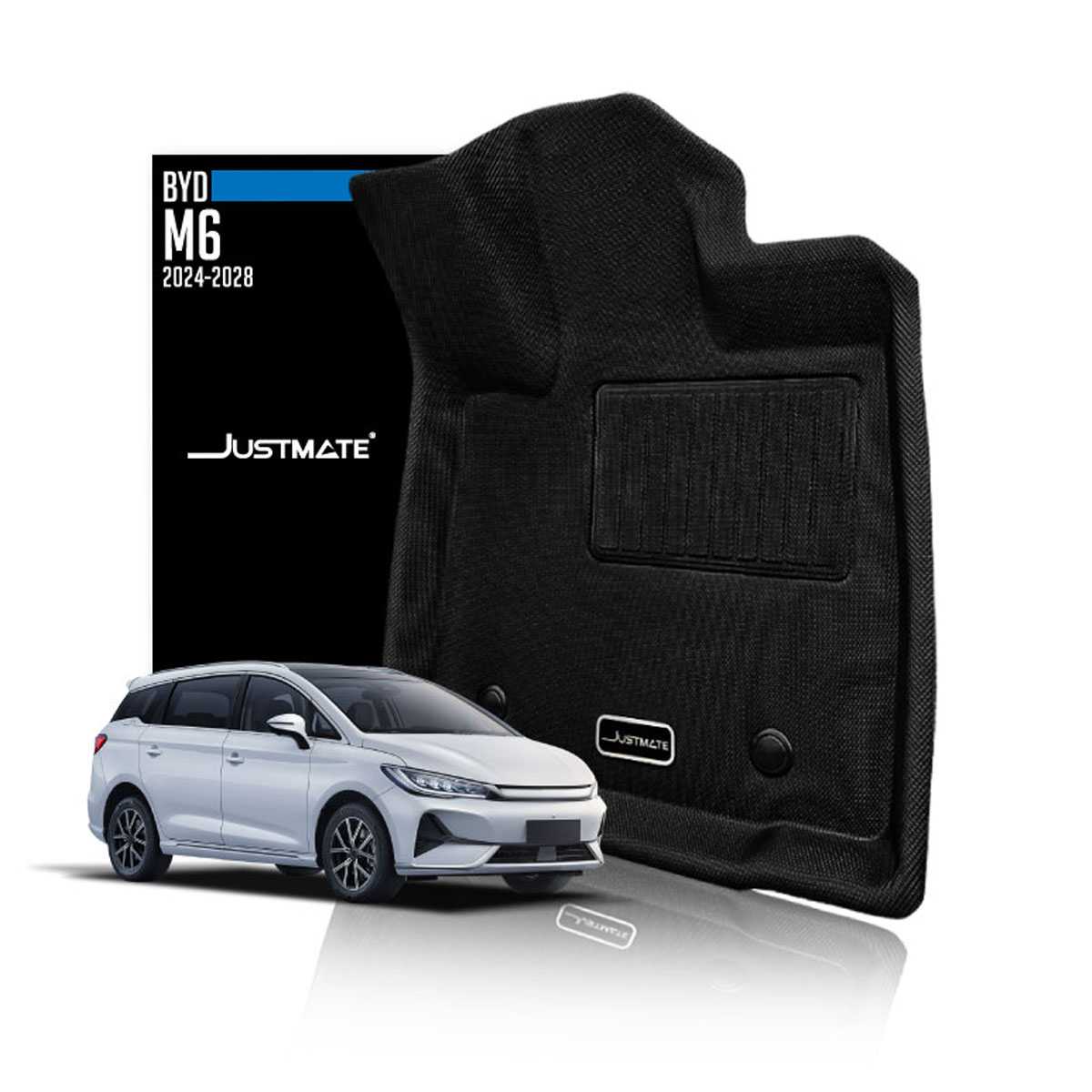 [JUSTMATE] BYD พรมปูพื้นรถยนต์ M6 2024 - 2028