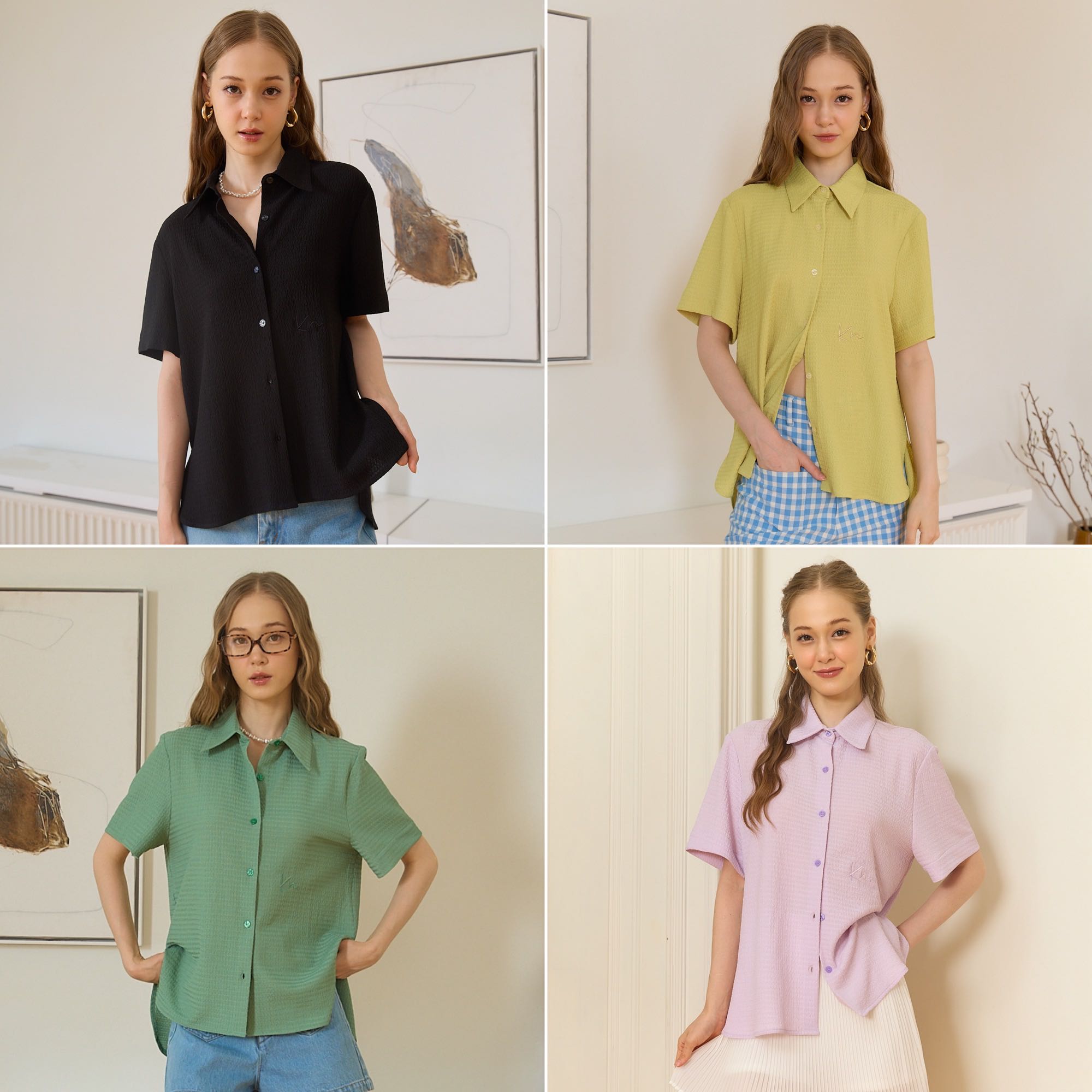 MARDI SHIRT เสื้อเชิ้ตแขนสั้นผ้าเนื้อนิ่ม