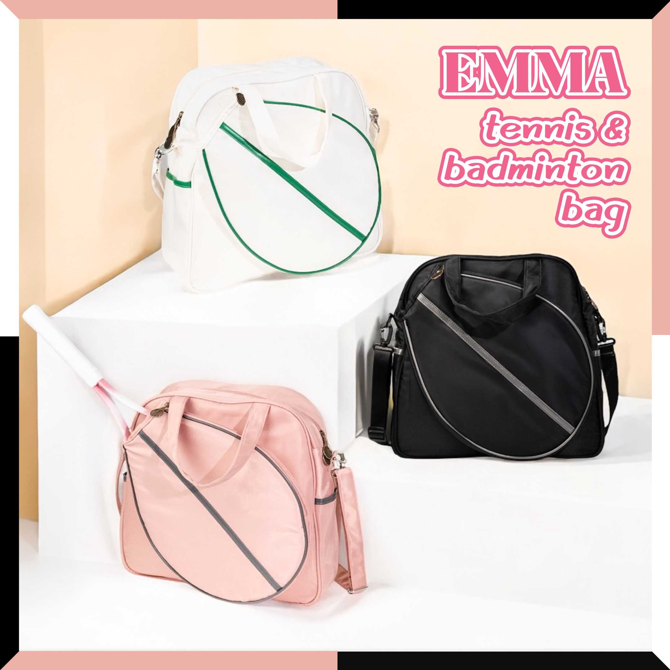 Darlyn - Emma Tennis & Badminton bag กระเป๋าไม้เทนนิส ไม้แบดมินตัน ช่องแยกขวดน้ำและเสื้อผ้า