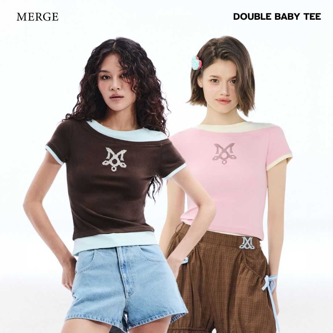 Merge Official - Double Baby Tee (พร้อมส่ง)(เปิดขาย 24 Aug 12.00)