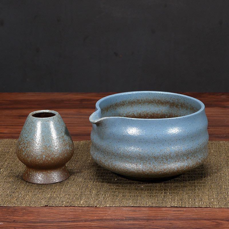 🍵𝑪𝒉𝒂𝒘𝒂𝒏 🔘 Vintage Matcha Bowl ชามชงมัทฉะ เนื้อด้าน