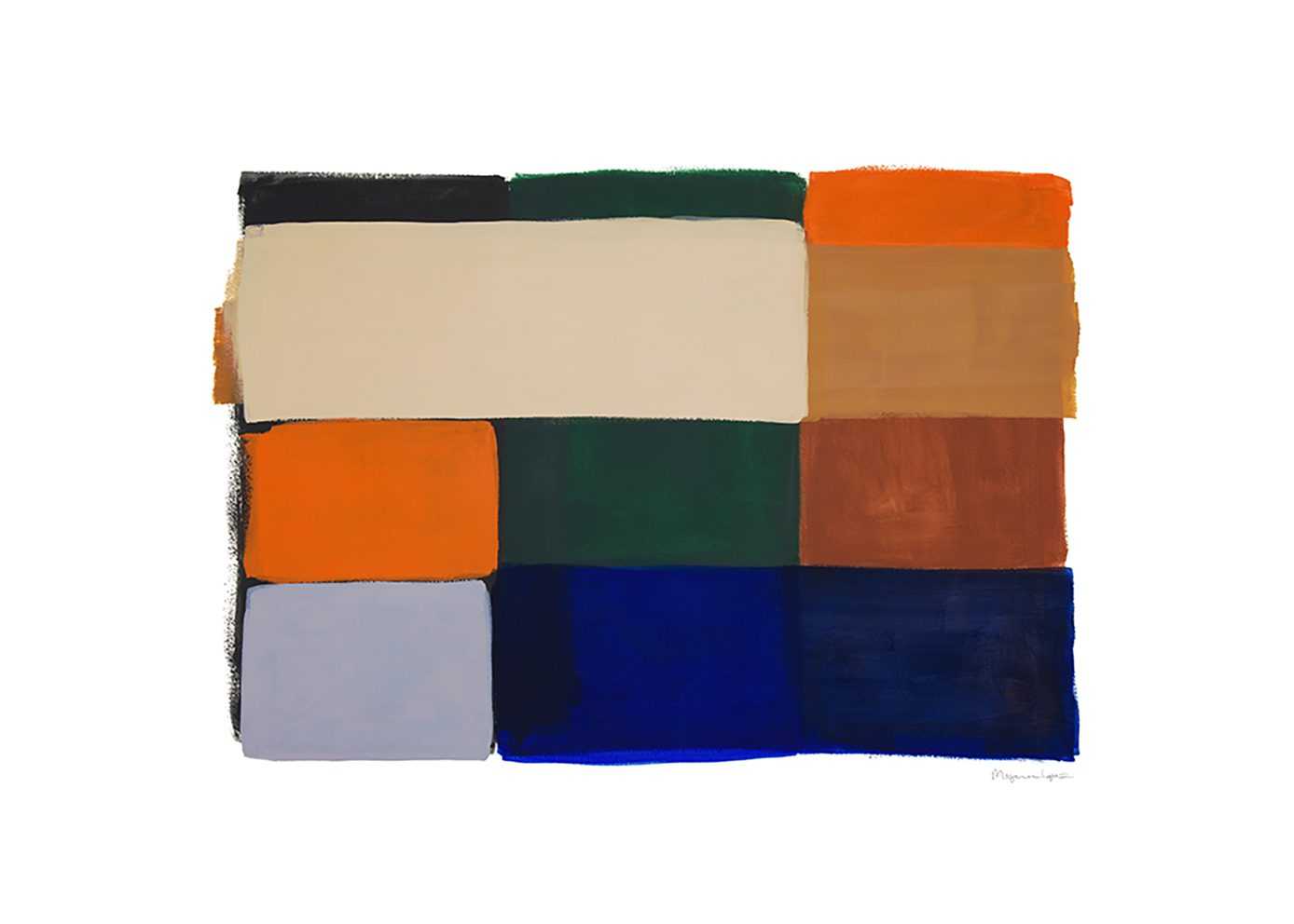 [50 x 70 cm] COLOUR SQUARES 01 BY BERIT MOGENSEN LOPEZ (ONLY POSTER SIZE 50 x 70 cm.)