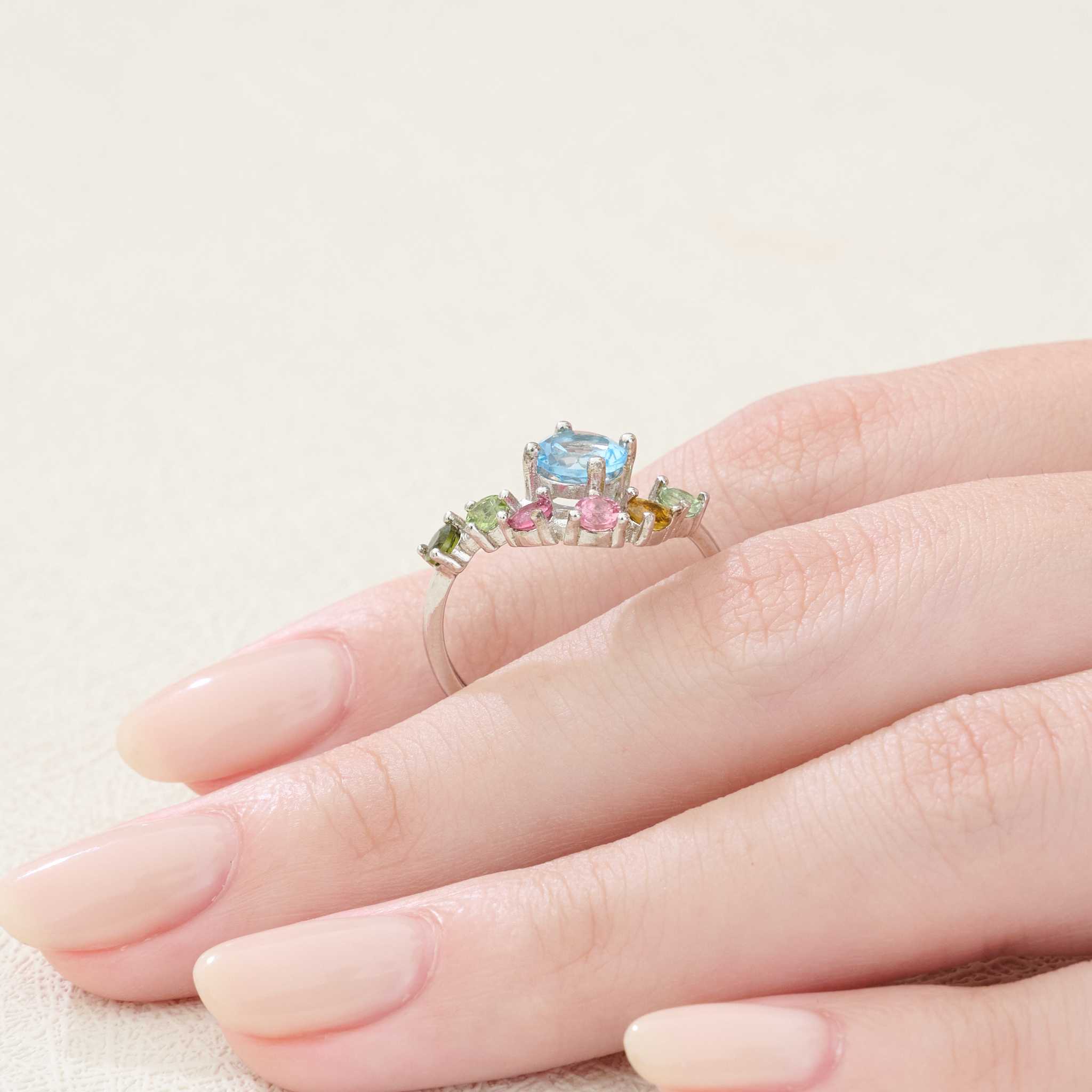 แหวนเสริมพลังงาน💍 เปลี่ยนพลังงานลบให้เป็นพลังงานบวก Tourmaline 5 สี🌈