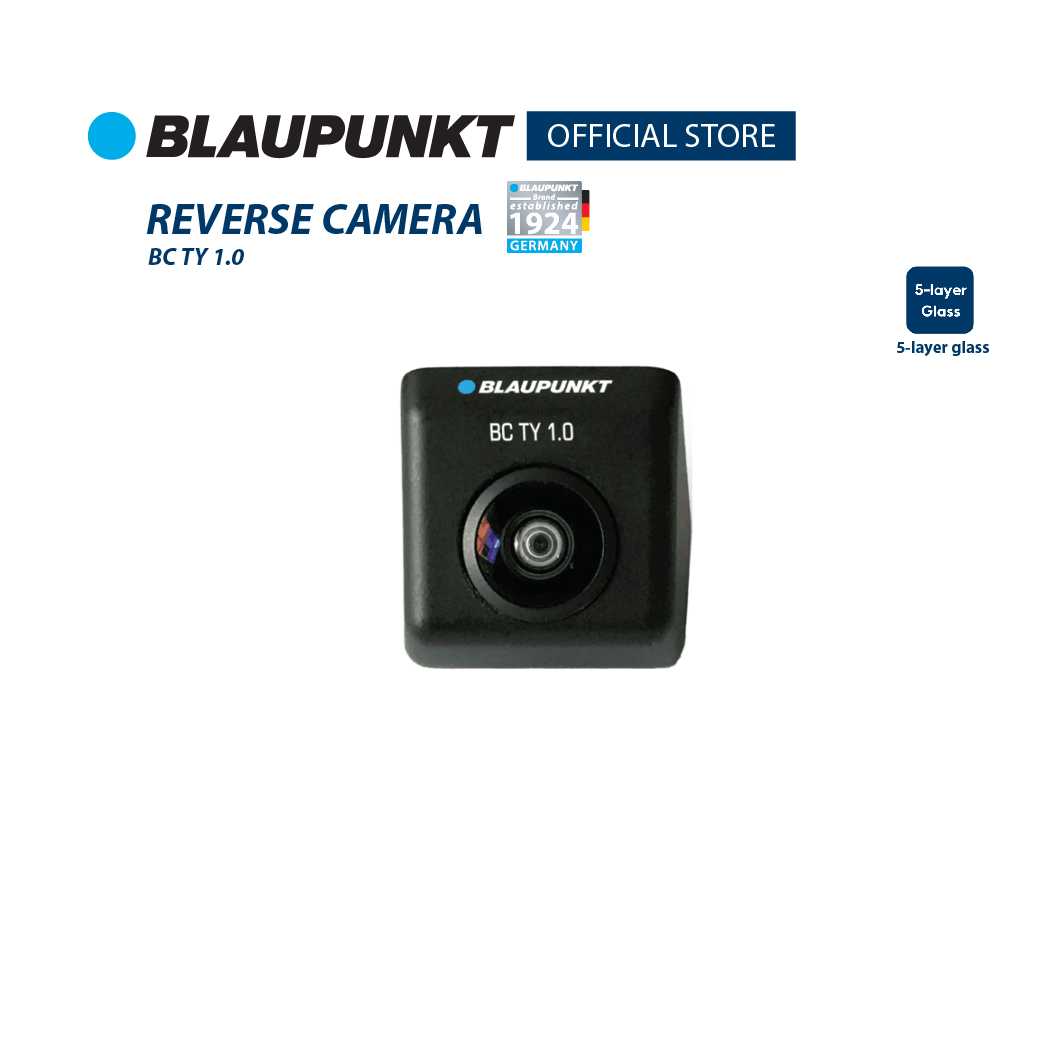 BLAUPUNKT กล้องถอยหลังติดรถยนต์รุ่น BCTY1.0 กันน้ำได้ มุมมองความละเอียด 170 องศา