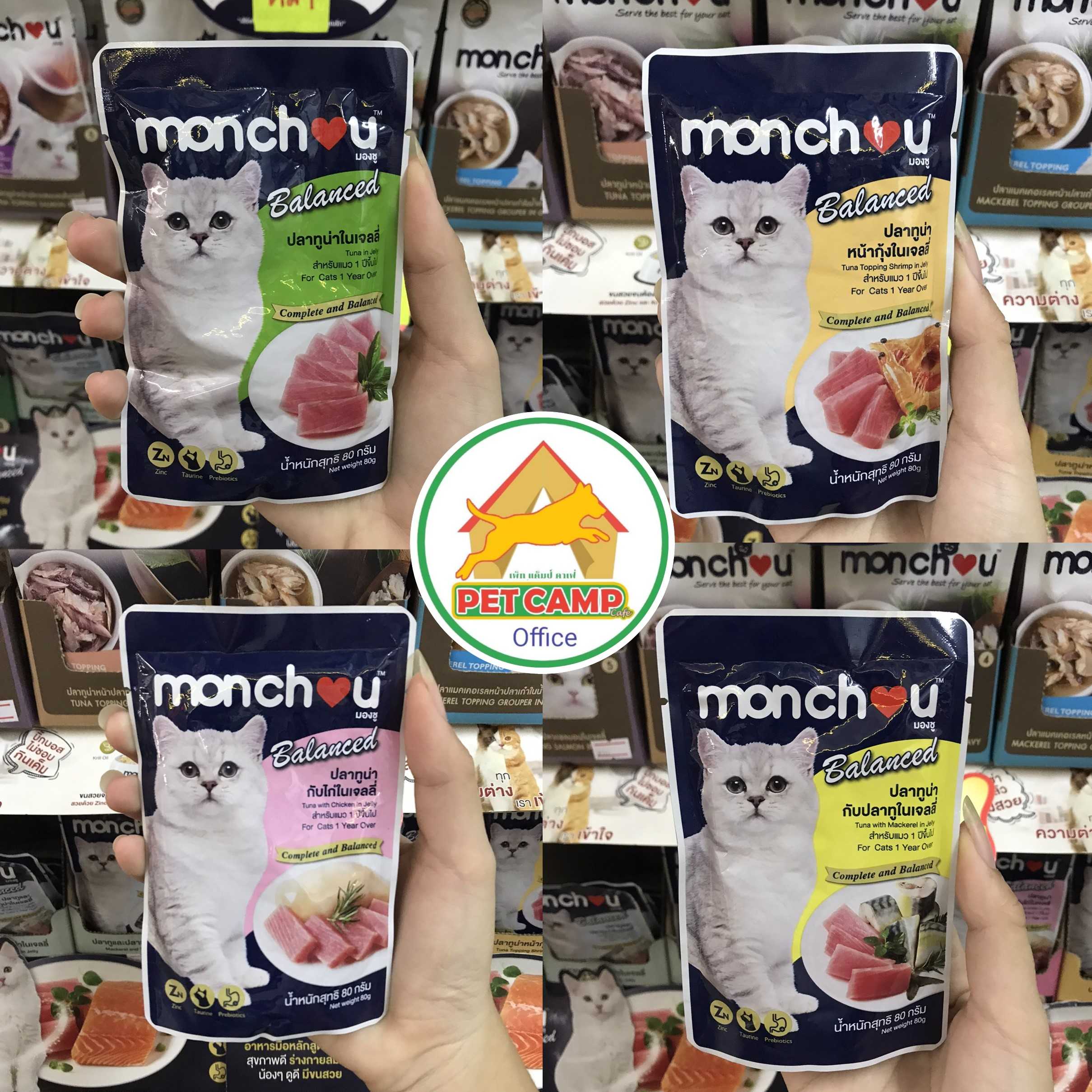 Monchou Balanced  อาหารแมวเปียกในเจลลี่
