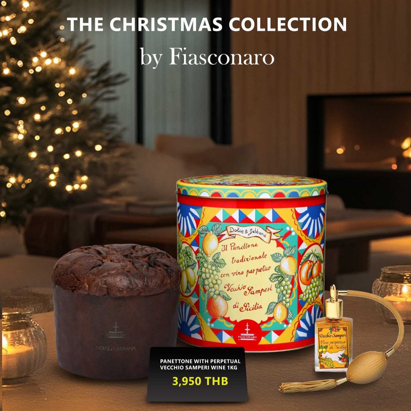 D&G Traditional Panettone with perpetual Vecchio Samperi wine 1Kg.