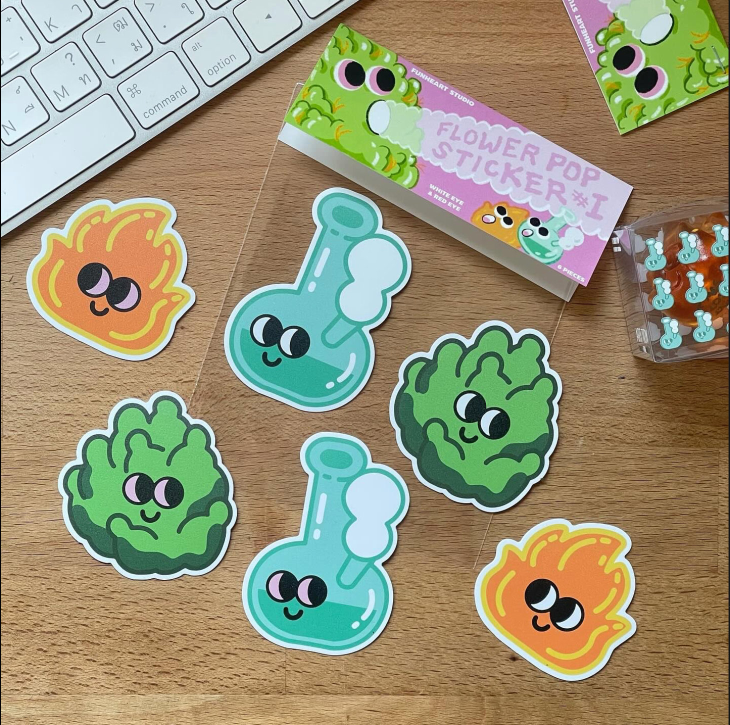 Flower Pop Sticker Pack #1