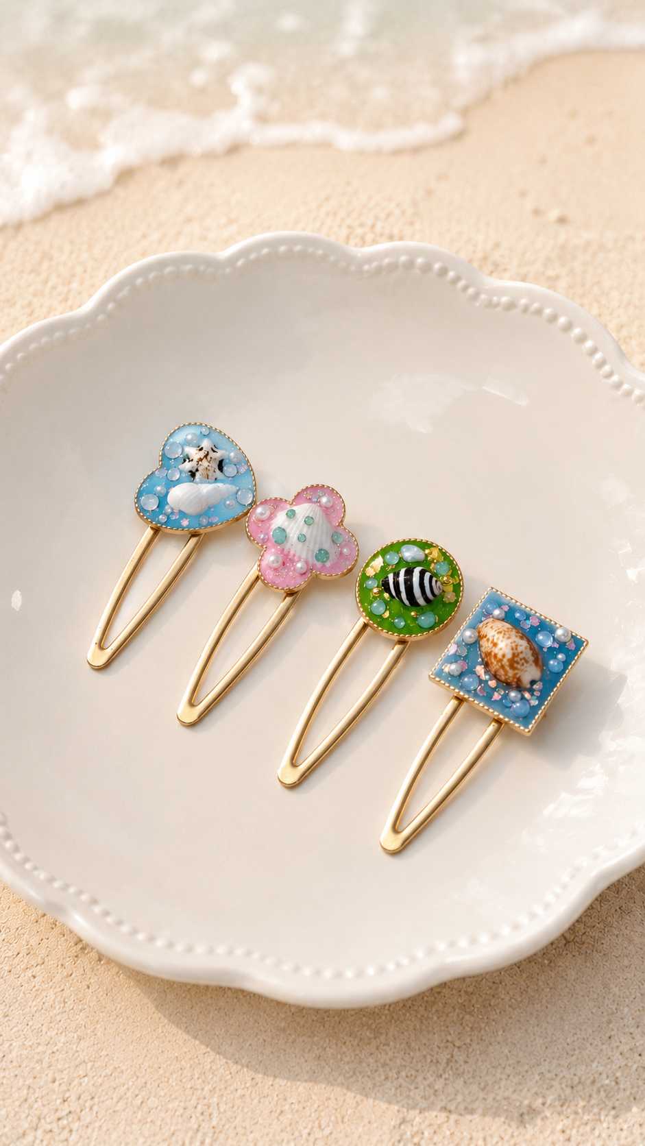 Shell Resin Hair clip EAR48
