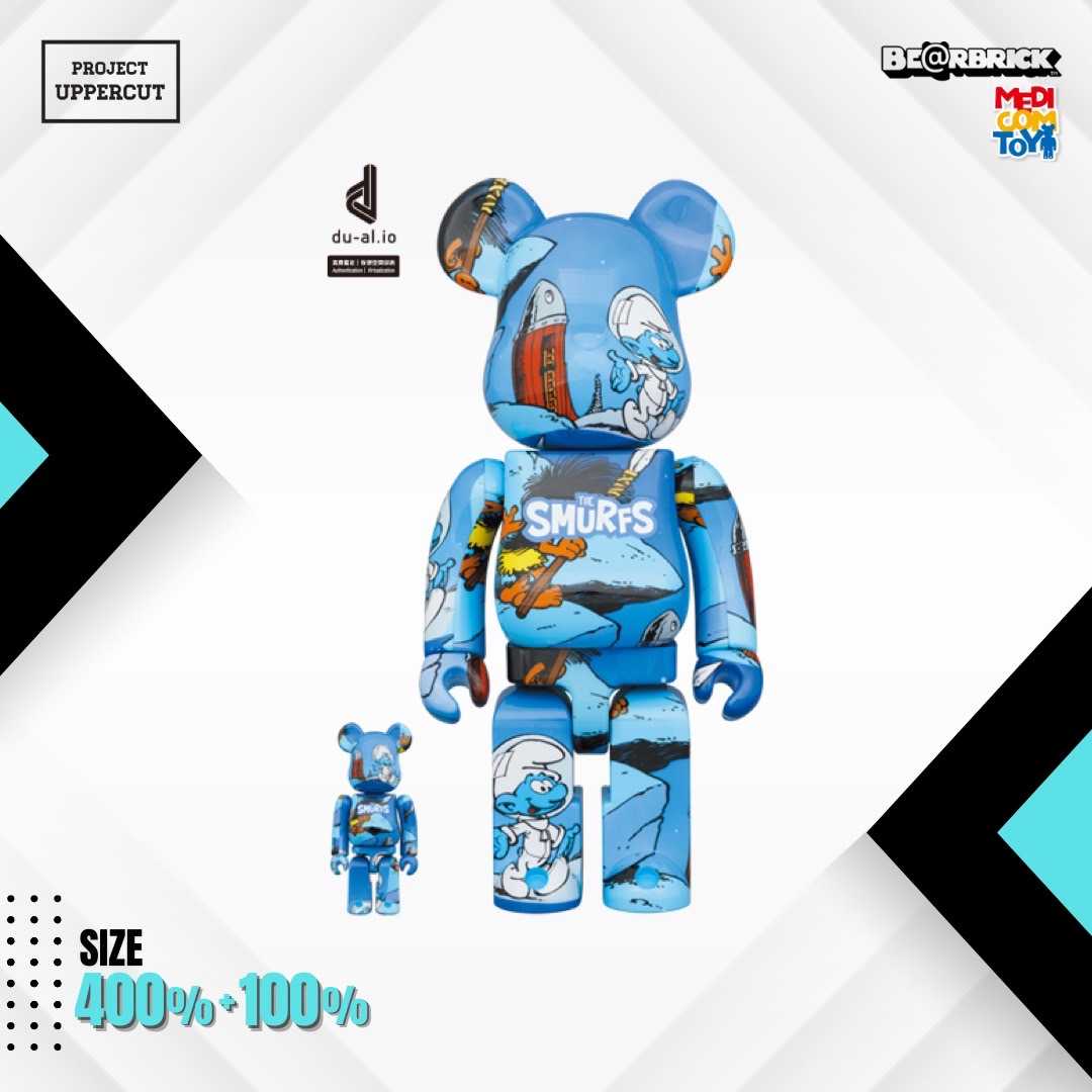 BE@RBRICK 400%+100% THE SMURFS : The Astrosmurf [New]