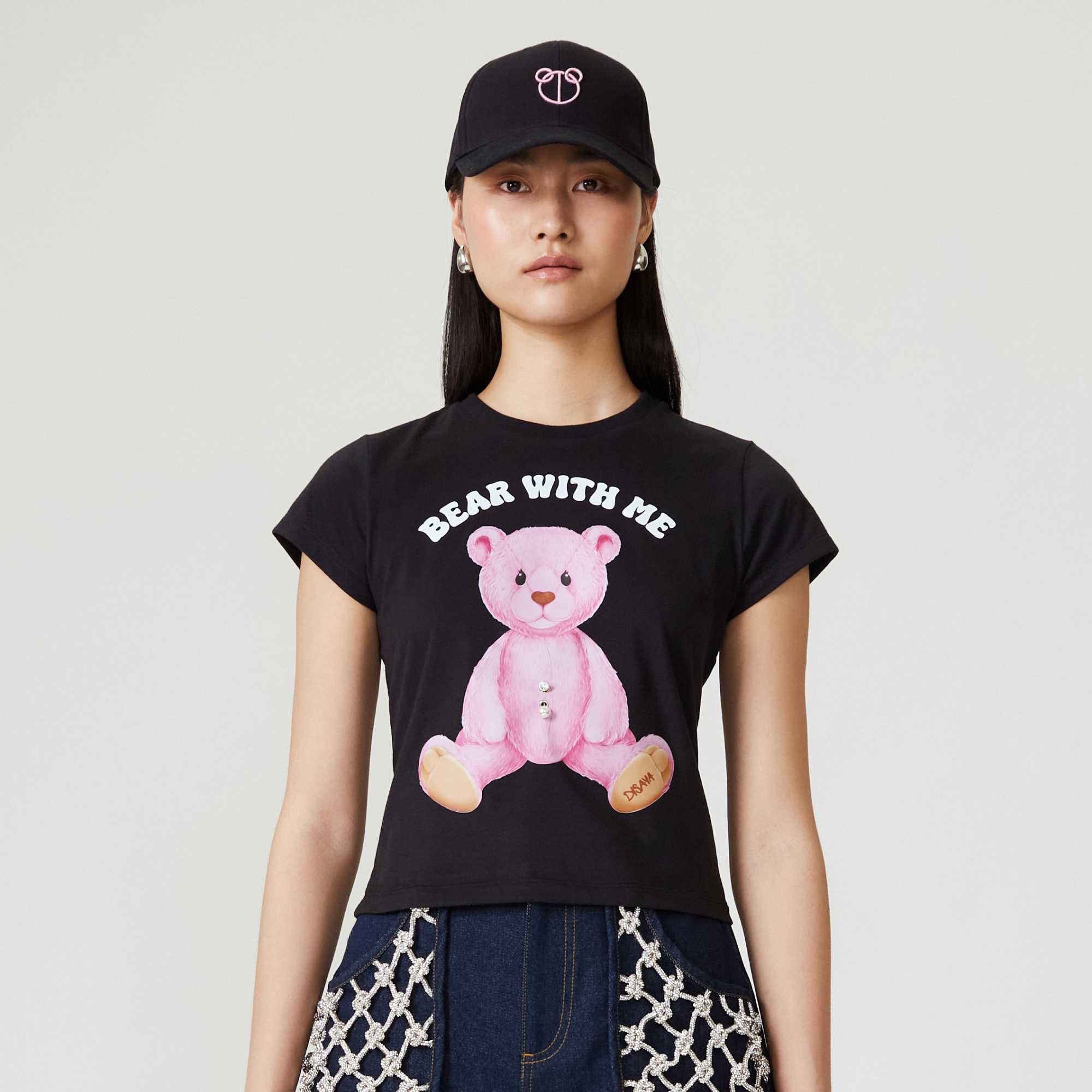 Belly piercing bear T-shirt