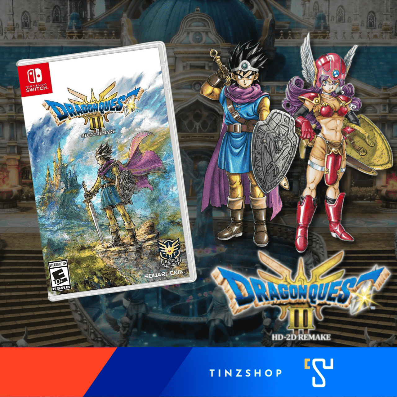 Nintendo Switch Game Dragon Quest III HD-2D Remake Zone Asia / English