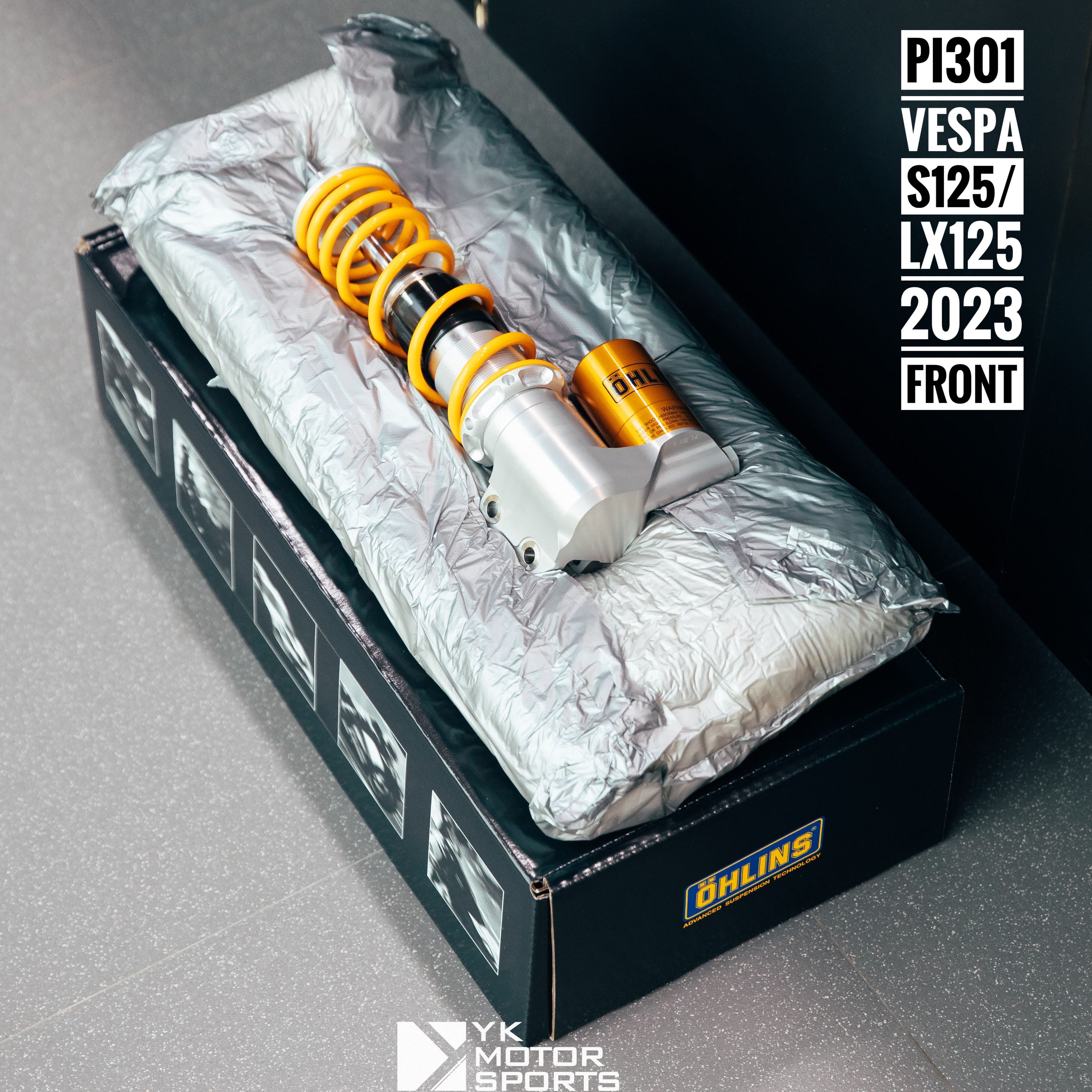 Pi301 โช๊คหน้า Ohlins รุ่น Vespa S และ LX 125 2023 
