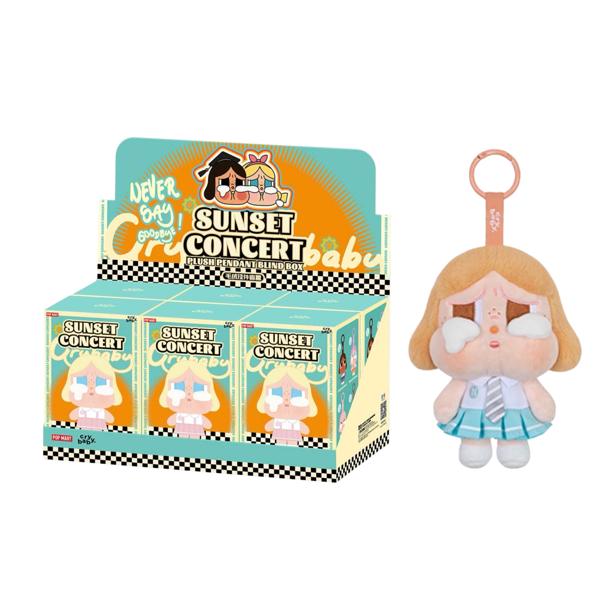 พวงกุญแจ Crybaby Sunset Concert BEIGE BLUE เช็คการ์ด
