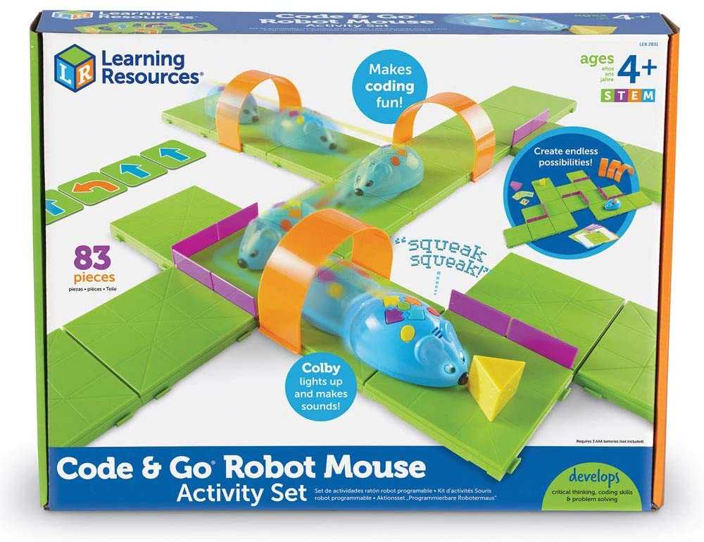 Learning Resources, Code & Go Robot Mouse Activity Set ชุดกิจกรรมสอนเรื่องโค้ดดิ้ง ของเล่นเด็ก 4 ปี+