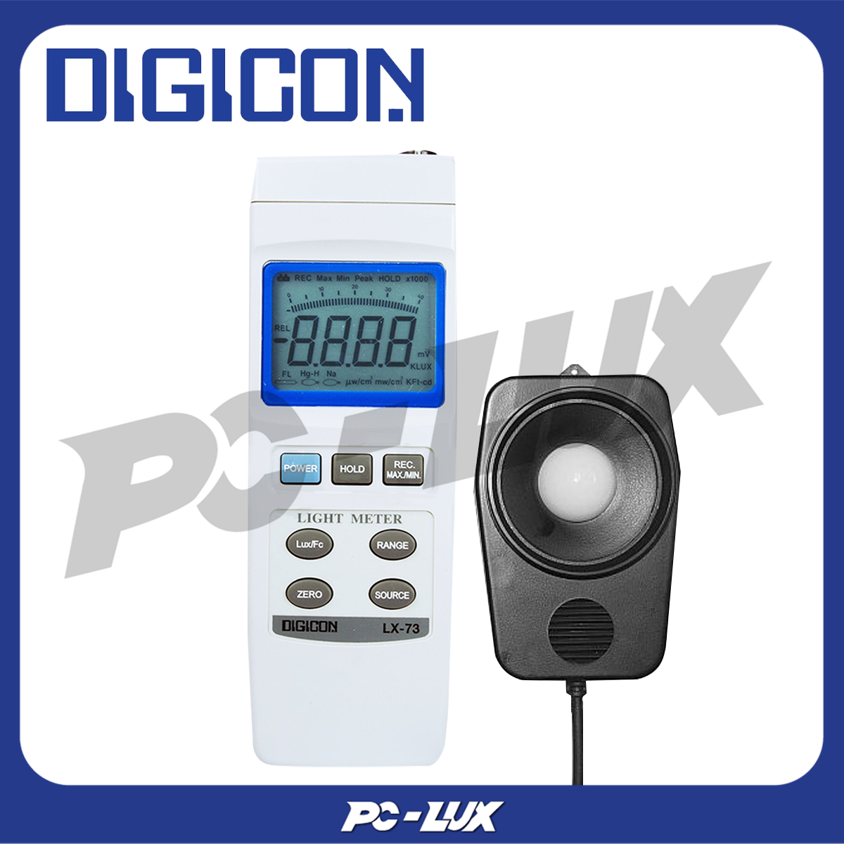 DIGICON เครื่องวัดค่าความเข้มของแสง และ แสงยูวี รุ่น LX-73