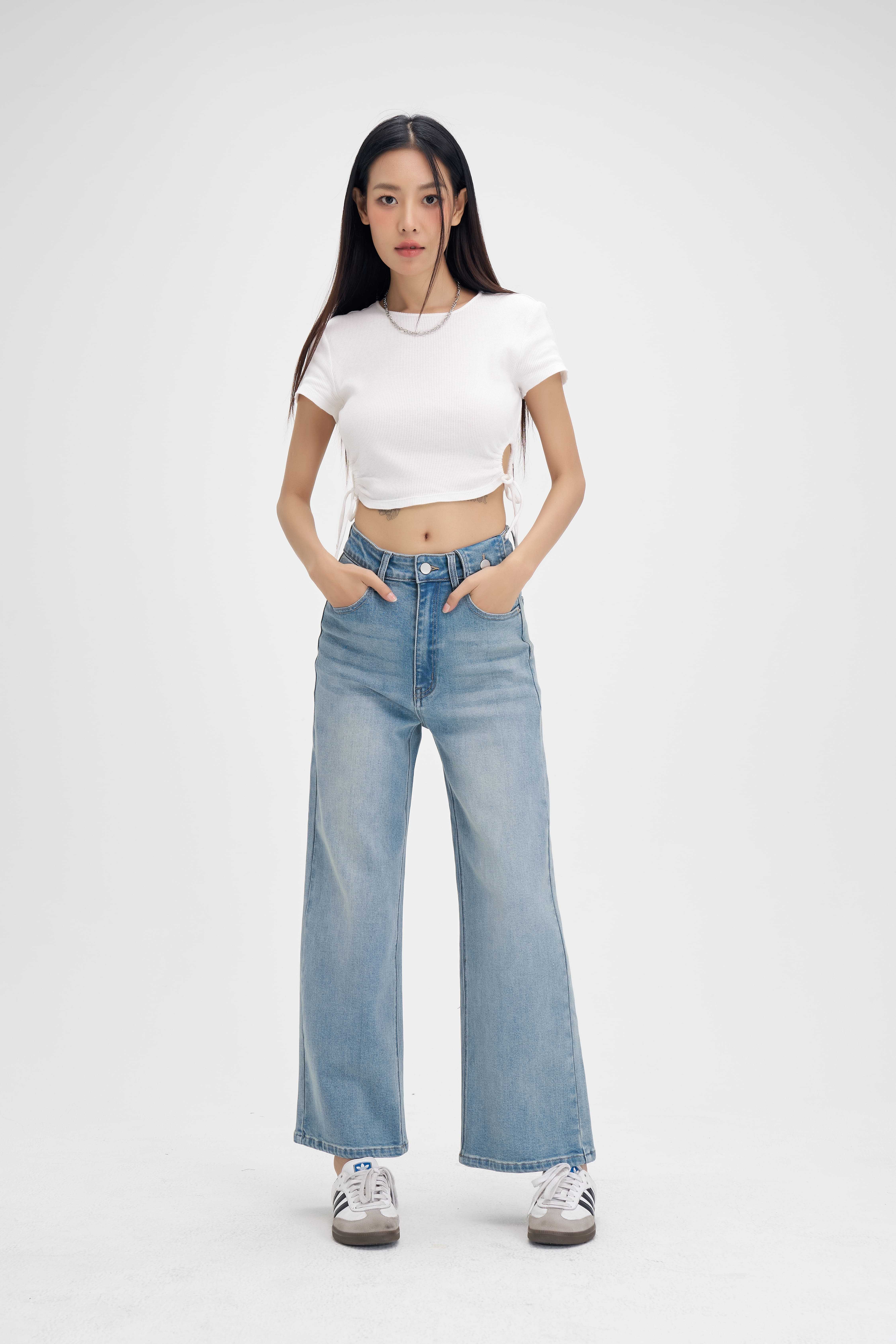 Niyoum Jeans collection Aloha : รุ่น B306 กางเกงยีนส์ ทรงกระบอก