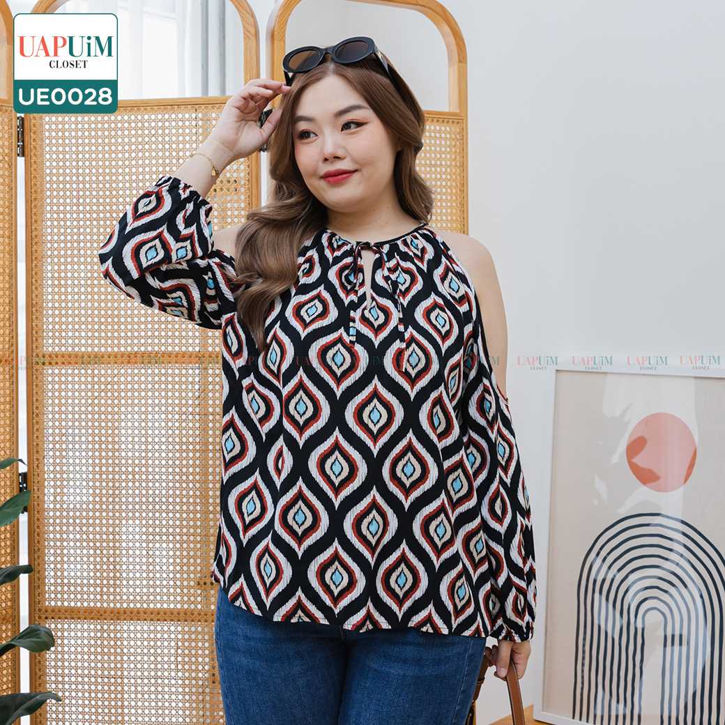 (UE0028) เสื้อแขนยาว สาวอวบ