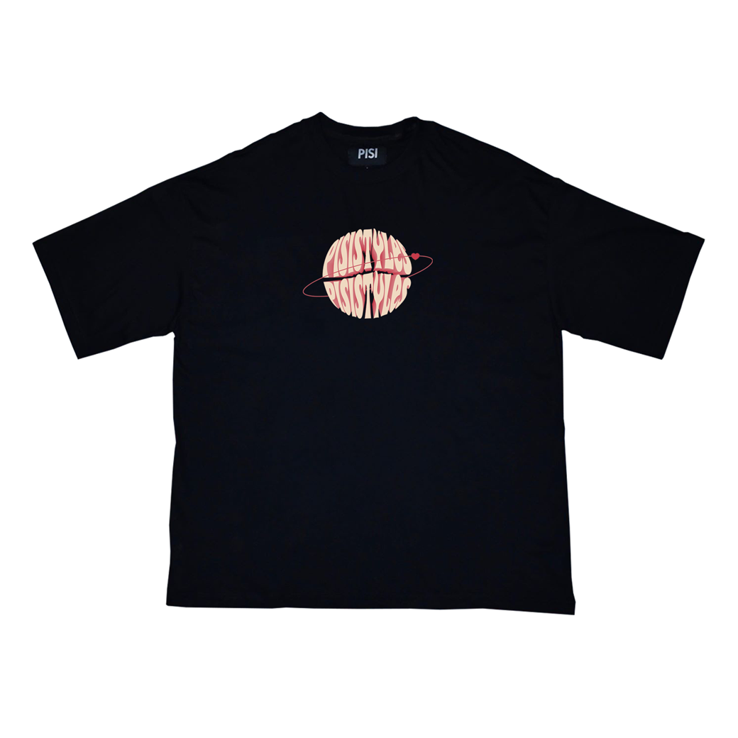 เสื้อ PISI Sweet Logo ลายหวานแหวว | Black