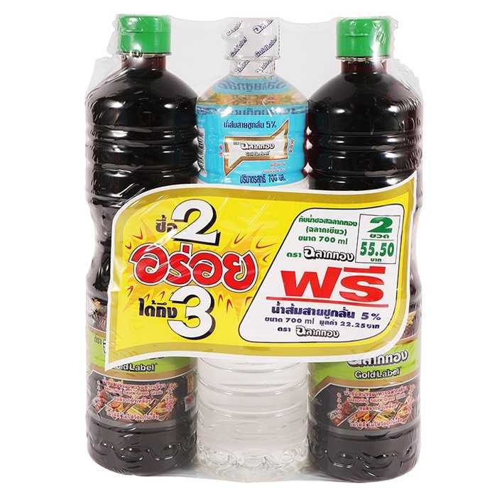น้ำซอสปรุงรส ตราฉลากทอง(ฉลากเขียว)700มล. แพค3