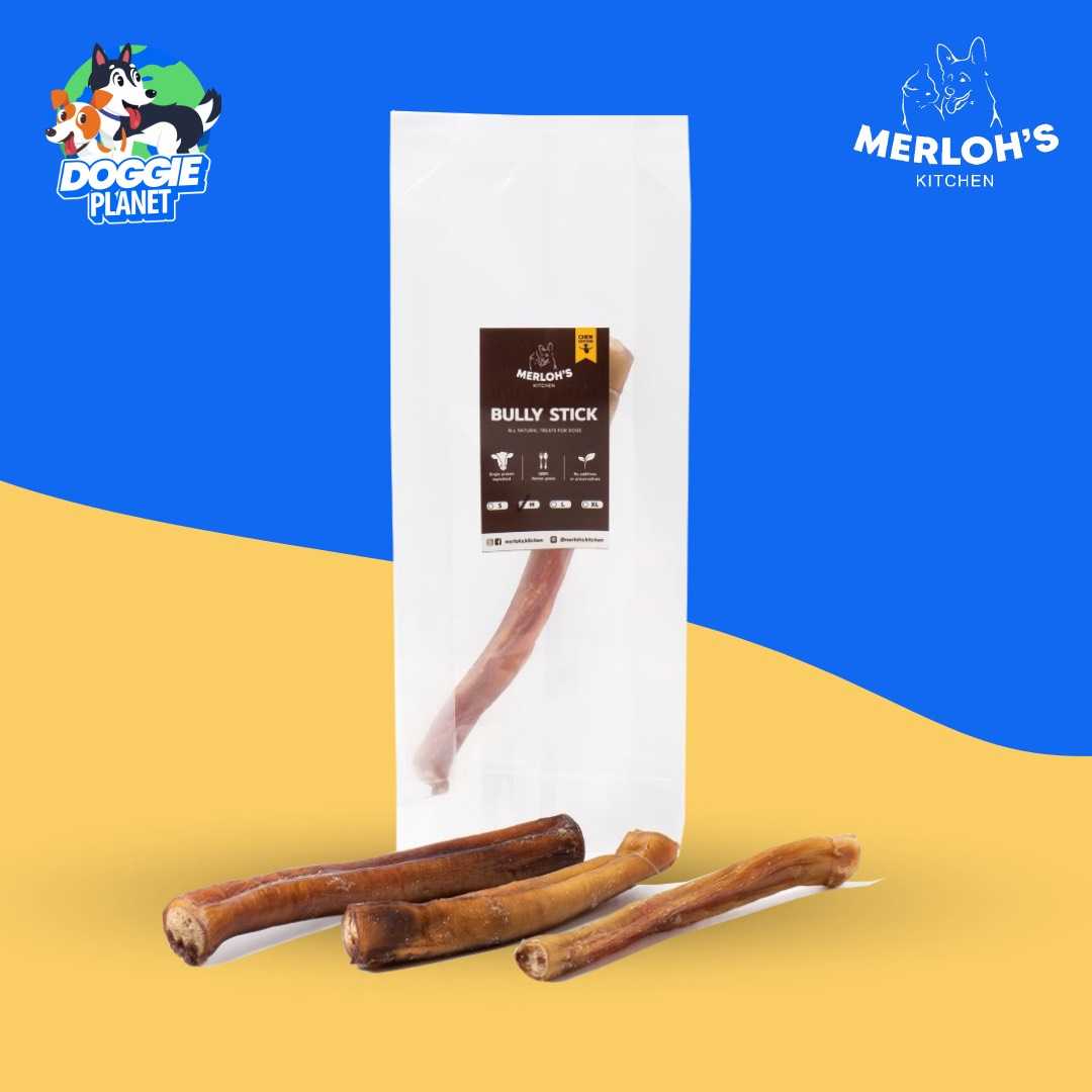 Merloh's Kitchen ตัวเดียวอันเดียววัวอบแห้ง | ขนมสุนัขสำหรับแทะเล่น จากธรรมชาติ S / M / L / XL