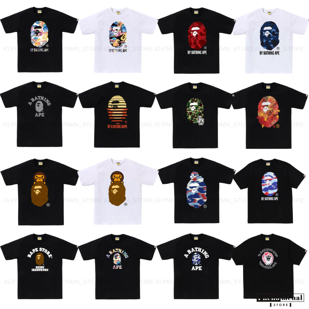 เสื้อยืด Bape A Bathing Ape ของแท้ พร้อมส่ง