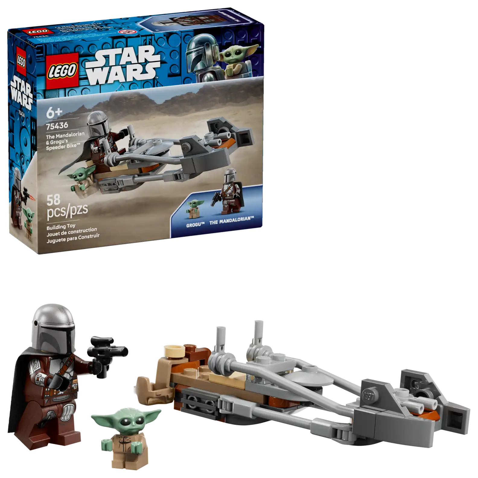 LEGO 75436-MANDALORIAN & GROGU S SPEEDER BIKE (สินค้าซื้อแล้วไม่รับเปลี่ยนคืน)