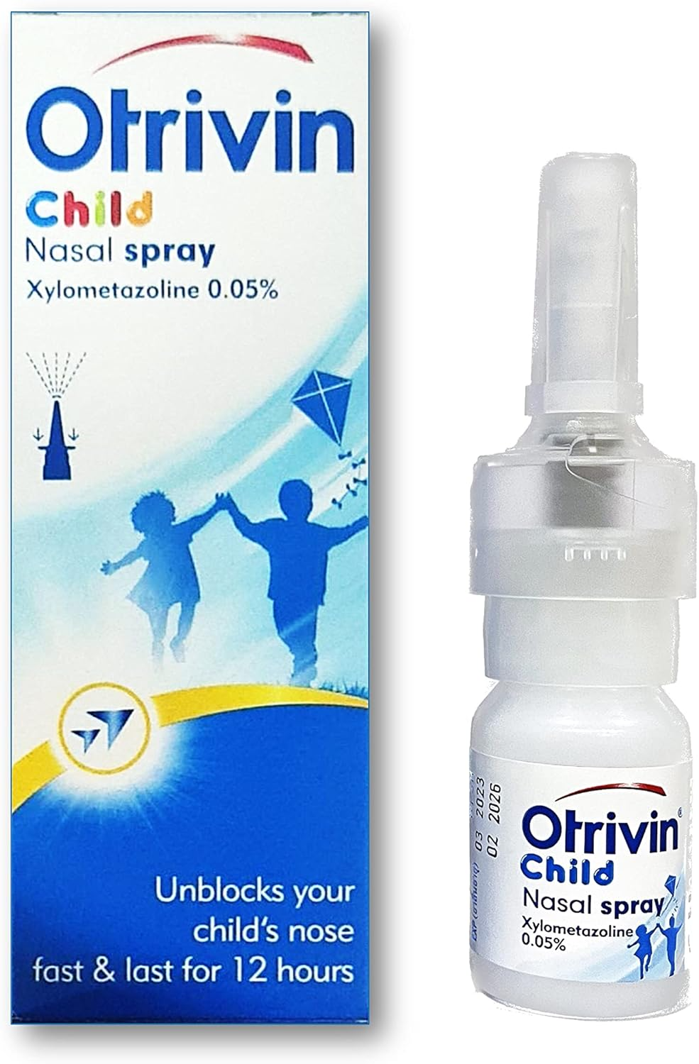 OTRIVIN NASAL SPRAY 0.1% โอตริวิน พ่นจมูก ผู้ใหญ่ / 0.05% สูตรเด็ก
